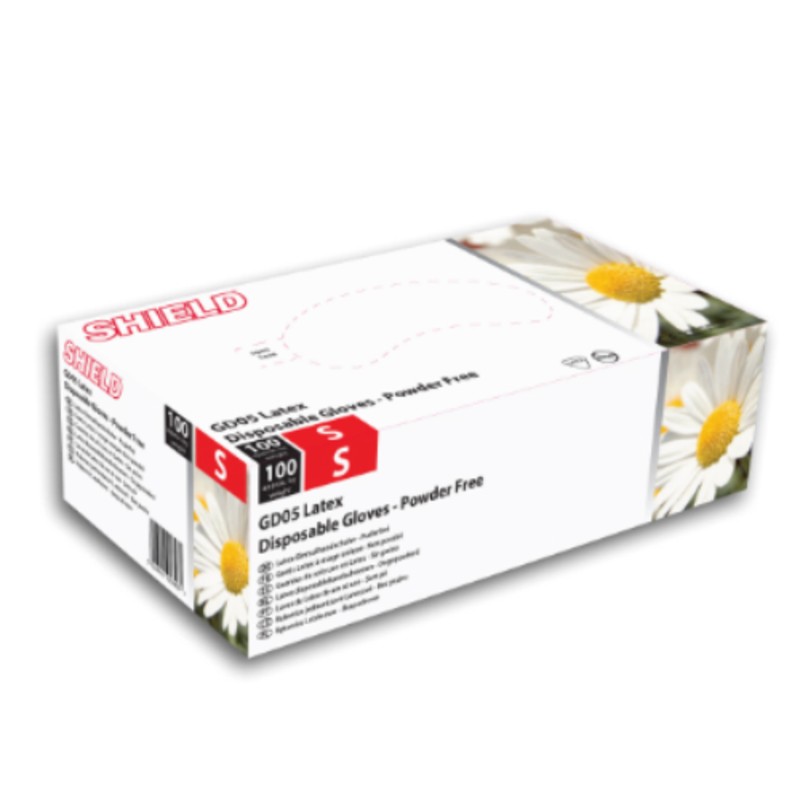 Shield GD05 PowderFree Latex Gloves Gloves.co.uk